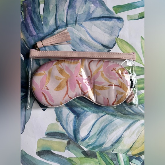 HANG Accessories - Gold Leaf Satin Eyemask NWT - Picture 5 of 5